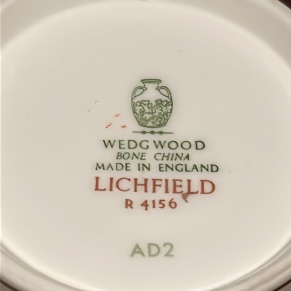 Vintage Wedgwood Lichfield Demitasse Cup & Saucer Bone China England Discont'd - Picture 15 of 15